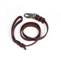 Handcrafted Genuine Leather Dog Leash, Heavy-Duty Hardware, Wear-Resistant Walking Lead for Small & Medium Dogs, Dog Accessories, Matches Dog Collar